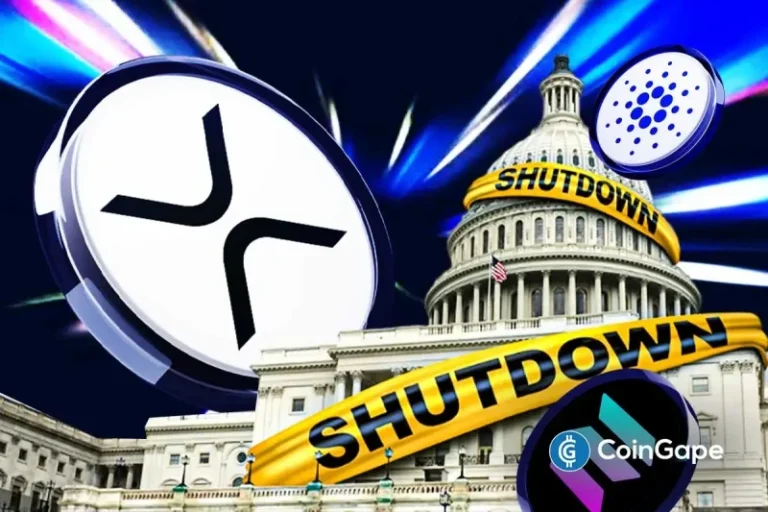 How Solana, XRP, and Cardano Reacting as U.S. Shutdown Becomes Longest in History